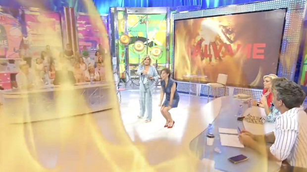 Un momento del programa de Sálvame de este jueves