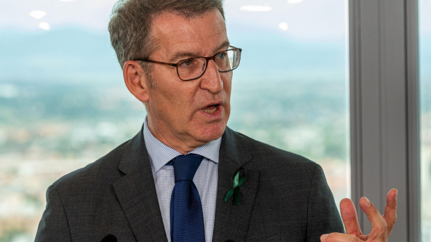 El presidente del Partido Popular, Alberto Núñez Feijóo