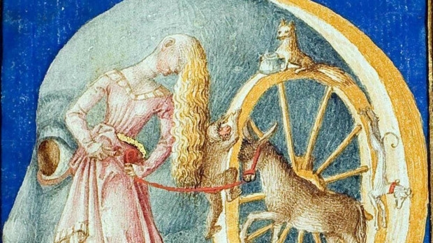 La luna, con la dios Ocasión, de la mitología griega