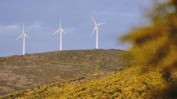 Un parque eólico en Galicia