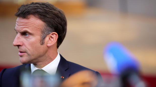 El presidente de Francia, Emmanuel Macron, tras la cumbre CELAC-UE