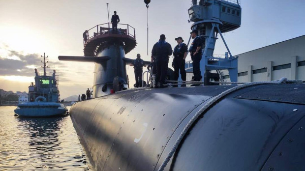 La última imagen del submarino S-81 Isaac Peral, difundida este sábado por la Armada en sus redes sociales