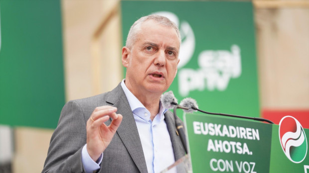El lehendakari, Iñigo Urkullu, durante un acto en Vitoria.