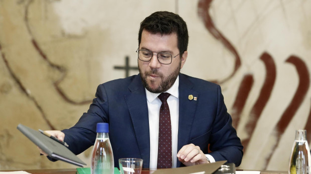 El presidente de la Generalidad y coordinador de ERC, Pere Aragonès