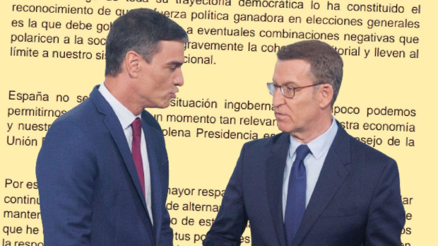Pedro Sánchez y Alberto Núñez Feijóo