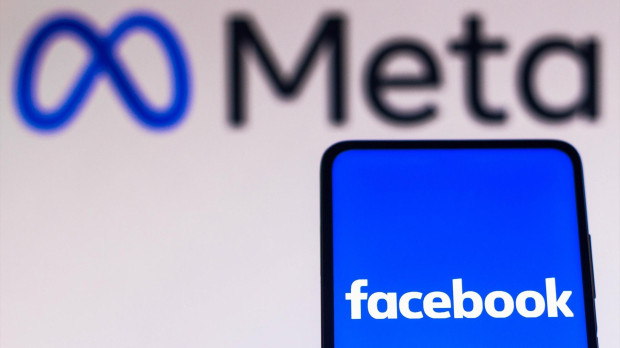 Logotipo de Meta y Facebook.