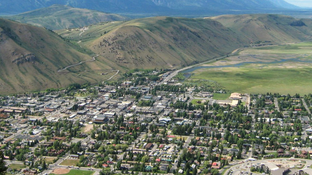 Jackson, la principal ciudad en el valle de Jackson Hole