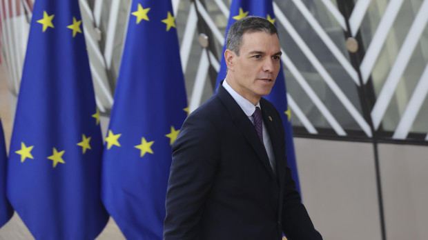 Pedro Sánchez, en una visita al Consejo Europeo