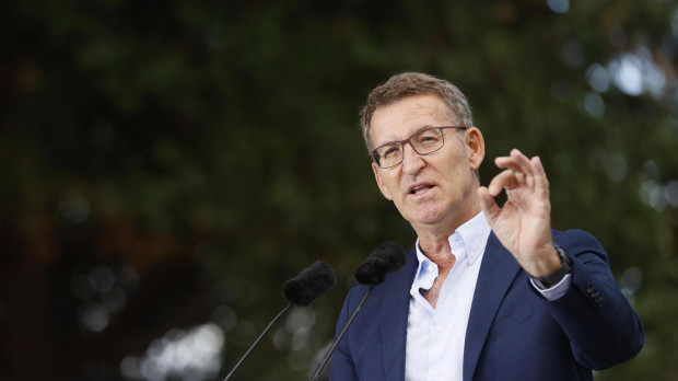 El presidente del Partido Popular, Alberto Núñez Feijóo