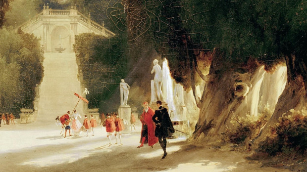 Parque de Villa de Este, Carl Blechen, 1830