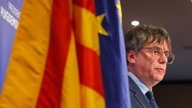 Carles Puigdemont, en Bruselas