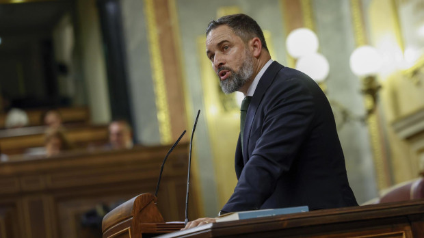 El líder de Vox, Santiago Abascal