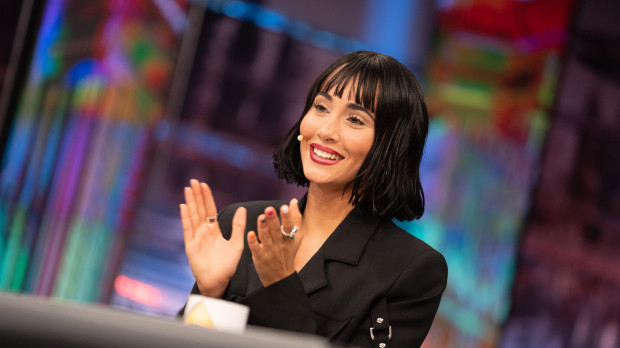 Singer Aitana Ocaña during program ''El Hormiguero''20 September 2023