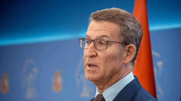 El líder del PP, Alberto Núñez Feijóo