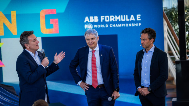 Carmelo Sanz de Barros junto a Alejandro Agag en la Fórmula e