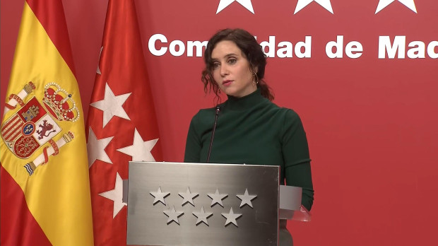 Declaraciones de la presidenta de la Comunidad de Madrid, Isabel Díaz Ayuso