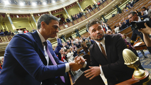 Sánchez y Rufián, en el Congreso