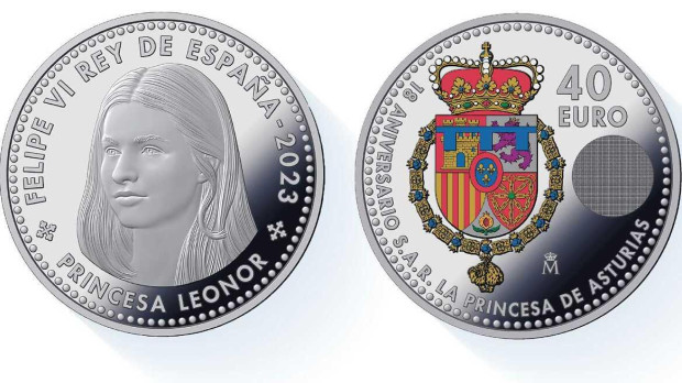 Moneda de la princesa Leonor