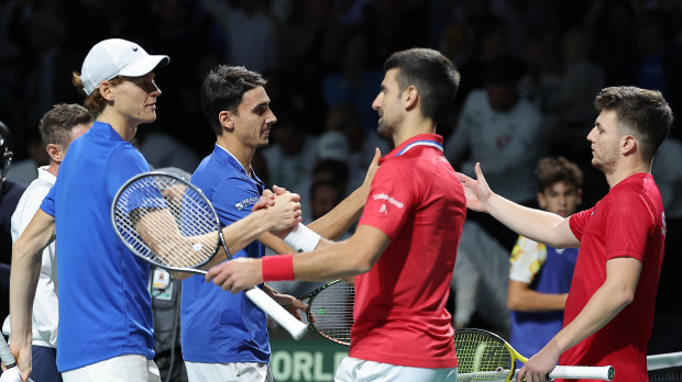 Djokovic y Kecmanovic felicitan a Sinner y Sonego por el pase a la final
