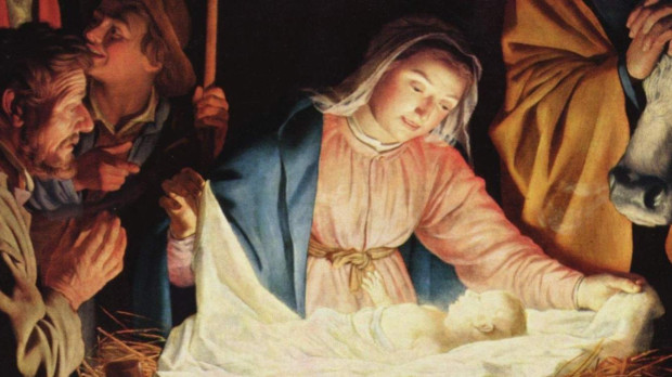 Representación de la noche del nacimiento de Jesús