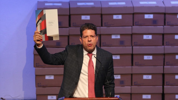 Imágenes del salón donde se da a conocer el vencedor de las elecciones a 13 de octubre de 2023, en Gibraltar. Fabián Picardo gana y seguirá en el cargo de ministro principal del Peñón. La coalición GSLP/Lib (Gibraltar Socialist Labour Party y Gibraltar Liberal Party) ha ganado, tras el escrutinio de los votos. Nono Rico (Europa Press) / Europa Press (Foto de ARCHIVO) 13/10/2023