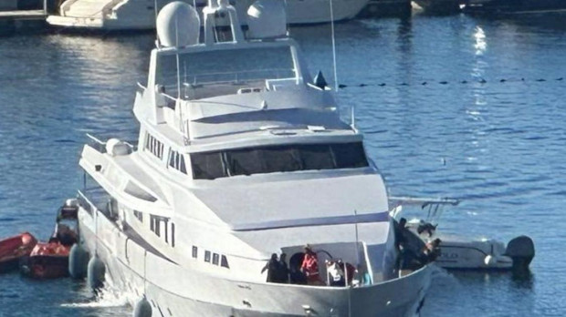 El yate 'Tumberry C' en Sanxenxo
