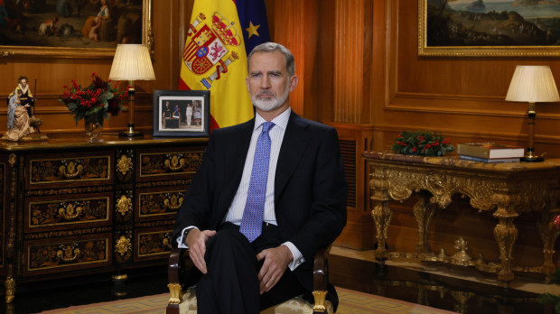 El rey Felipe VI en su tradicional mensaje de Navidad, el décimo de su reinado