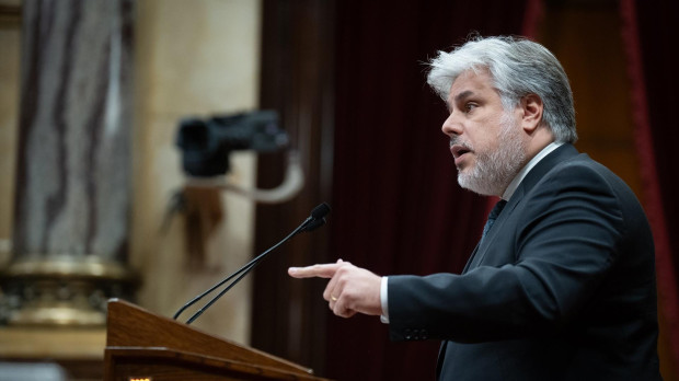 El presidente de Junts en el Parlament, Albert Batet