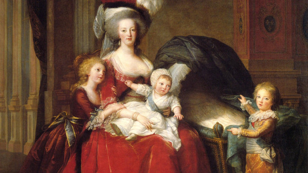 María Antonieta con sus hijos