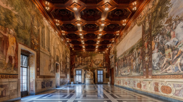 Interior de los Museos Capitolinos de Roma