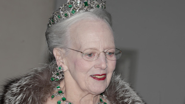 Queen Margrethe attending official dinner ceremony for Spanish King on the ocassion of their official visit to Denmark at the RoyalChristianborgPalace in Copenhague on Monday, 6 November 2023.