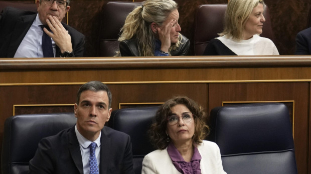 La bancada socialista, el martes durante el Pleno