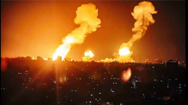 Imágenes del bombardeo de EE.UU. en Siria