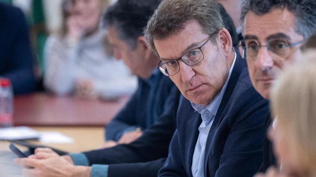 Alberto Núñez Feijóo, este lunes en Barbate
