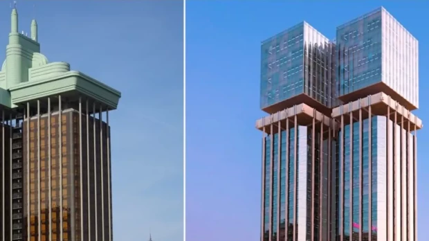 Visión antigua y moderna de las Torres de Colón