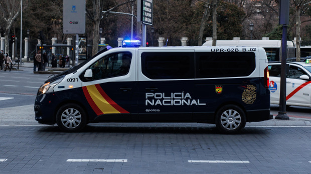 Un coche de Policía Nacional
