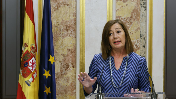 La presidenta del Congreso, Francina Armengol, declara en el Congreso de los Diputados ante medios de comunicación