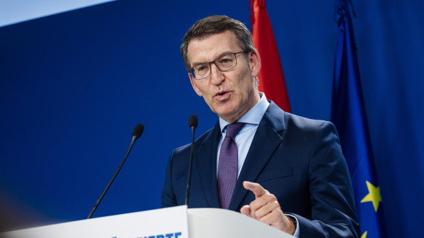 El presidente del Partido Popular, Alberto Núñez Feijóo