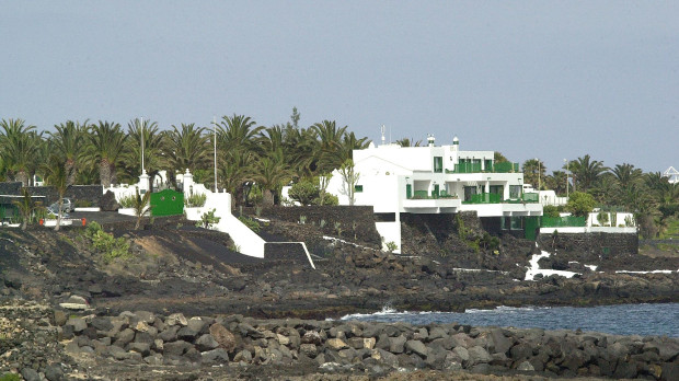 Palacio de La Mareta, en Lanzarote. Fue un regalo del Rey Hussein de Jordania a Don Juan Carlos que ahora disfruta Sánchez