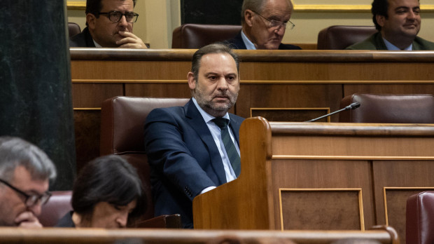 El diputado del Grupo Mixto y exministro de Transportes José Luis Ábalos, en el Congreso de los Diputados 14/3/2024