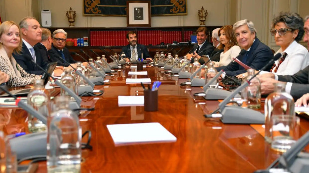 El Pleno del Consejo General del Poder Judicial, presidido por Vicente Guilarte