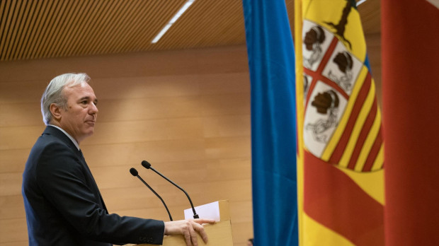 El presidente del Gobierno de Aragón, Jorge Azcón