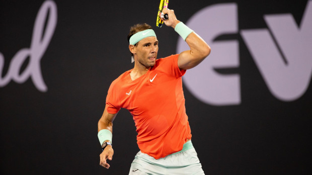 Rafa Nadal durante uno de sus partidos oficiales de esta temporada