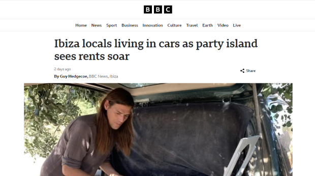 Información sensacionalista sobre la situación de la vivienda en Ibiza