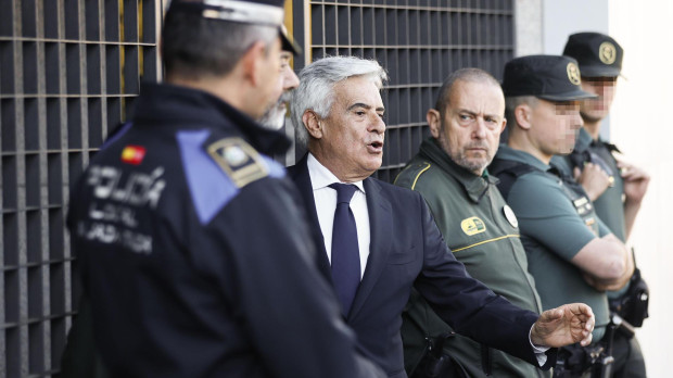 Pedro Rocha a su salida de los juzgados hace unos días