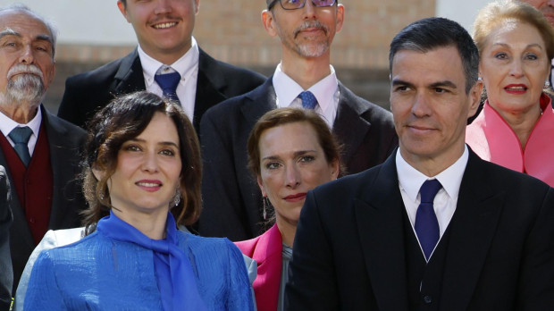 El presidente del Gobierno, Pedro Sánchez, y la presidenta de la Comunidad de Madrid, Isabel Díaz Ayuso