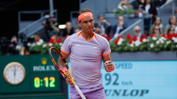 Rafael Nadal no dio opciones a Darwin Blanch en la primera ronda del Mutua Madrid Open