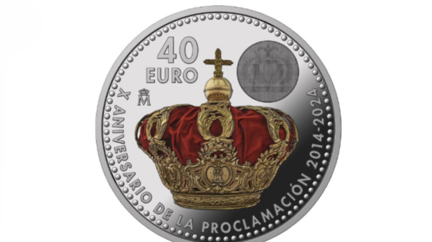 Moneda conmemorativa del décimo reinado de Don Felipe