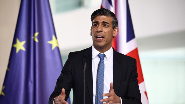 El primer ministro británico Rishi Sunak