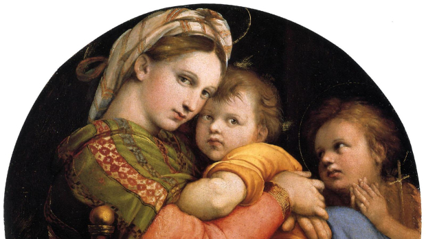 Virgen con el niño, de Rafael